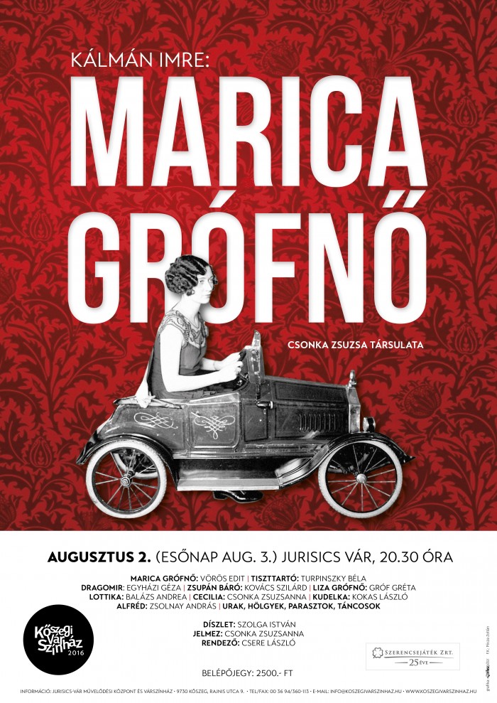 Kálmán Imre: Marica grófnő plakát Kálmán Imre: Marica grófnő plakát